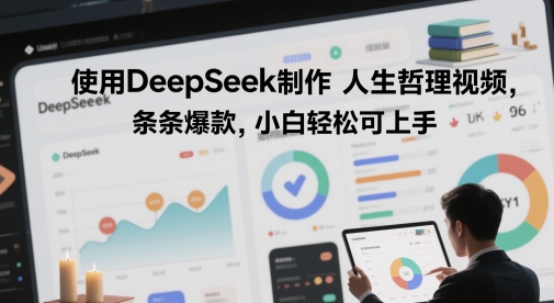 使用DeepSeek制作人生哲理视频，条条爆款，小白轻松可上手项目拆解-自媒体创业-工具使用友道副业网