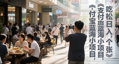支付宝蓝海小项目，吃饭逛街拍个照，轻松日入1张项目拆解-自媒体创业-工具使用友道副业网