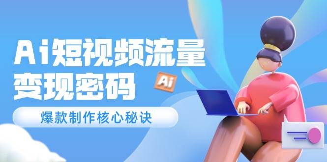 Ai短视频流量密码，爆款制作核心秘诀，120万案例深度解析项目拆解-自媒体创业-工具使用友道副业网